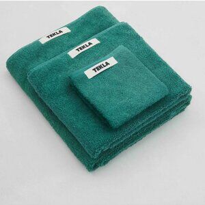 TEKLA Terry Towel in Teal Green Bath Towel